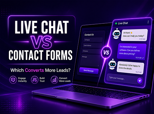 live chat vs contact form